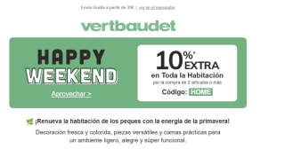 10% descuento en toda la habitación desde Vertbaudet