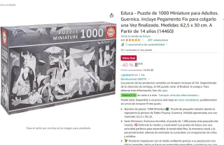 Puzzle de 1000 piezas s. Guernica mrca educa por 8,09€