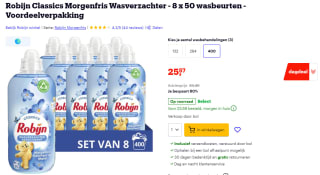Robijn Morgenfris wasverzachter 8x50 wasbeurten voor €25,57