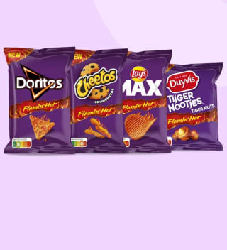 Probeer Flamin’ Hot voor €1 na cashback via Scoupy