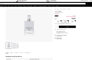 Eau de toilette Jimmy Choo Man Ice 50 ml hombre por 18,90€