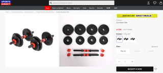 Pick Sports Direct's Everlast 15 KG dumbbell set as low as £4.99
