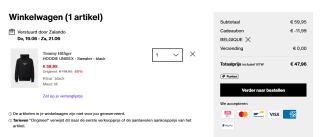 Tommy Hilfiger Unisex hoodie voor €47,96 bij Zalando