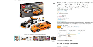 Set Lego Speed Champions McLaren Solus GT y McLaren F1 LM por 33,74€
