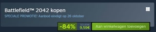 Battlefield™ 2042 voor €9,59 bij Steam