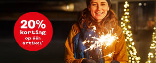 20% korting op 1 artikel naar keuze bij Welkoop