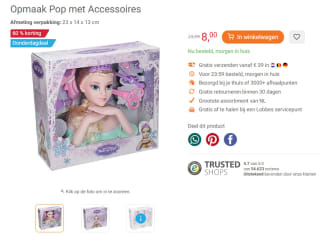 Opmaak Pop met Accessoires voor €8 bij Lobbes