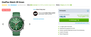 OnePlus Watch 2R Groen voor €149 bij Belsimpel