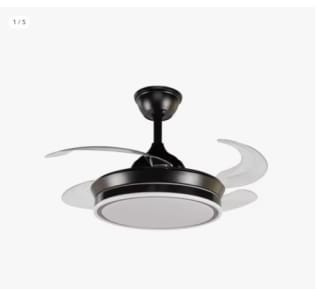 Ventilador de Techo DC con Luz LED Trace Mini Retráctil 91D - Bajo Consumo - Silencioso - Mando a Distancia por 67.96€ (Cuenta Nueva 55.96€)