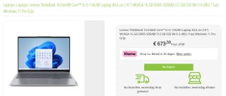 Lenovo ThinkBook 16 G6 IRL (21KH00R1MB, Azerty toetsenbord) voor €673,50 bij Megamobile