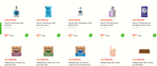 50% korting op alle Happysoaps of Smyle bij de Plus