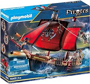 PLAYMOBIL Pirates piratenschip 70411 voor €49,49 bij Amazon