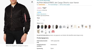 Alpha Industries Bomberjack voor €74,95 bij Amazon