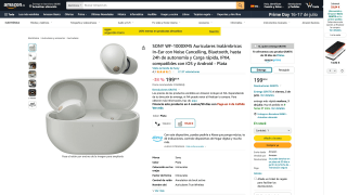 Auriculares Inalámbricos Sony WF-1000XM5 por 199€