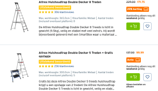 25% korting op Altrex ladders bij de Gamma