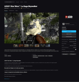 Juego LEGO Star Wars La Saga Skywalker Gratis este Jueves 5 en Epicgames