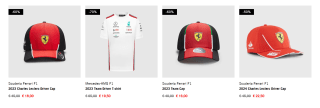 Tot 70% korting op F1-producten van Oa RedBull, Ferrari en meer