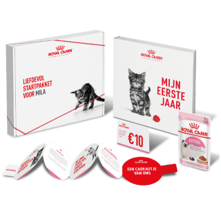 Gepersonaliseerde Puppy- of kittenpakket gratis aan te vragen