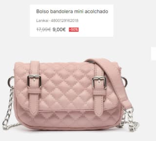 Bolso bandolera mini acolchado Lanikai por 9€