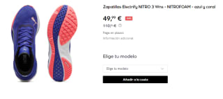 Zapatillas de Mujer Puma Electrify NITRO 3 Wns - NITROFOAM por 49.99€