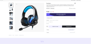 Auriculares Gaming con microfóno por solo 1,50€ en Miravia