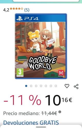 Juego Goodbye World para PS4 por 10,16€