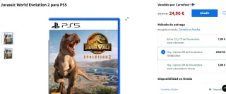 Juego Jurassic World Evolution 2 para PS5 por 24,90€