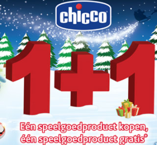 Chicco speelgoed 1+1 gratis dmv cashback