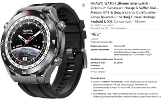Huawei Watch Ultimate Zwart (Zwart) voor €465,07 bij Amazon