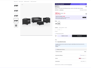 Set de Jardín SP Berner Confort DIVA por solo 169,99€ (Nuevos usuarios por 67,99€)