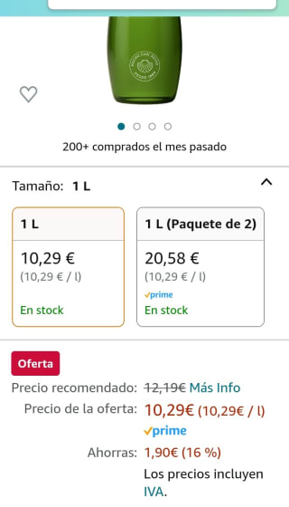 Ruavieja Licor de Hierbas 1L por 9,78€.