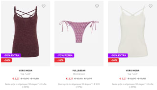 Tot 70% extra korting op alles bij About You