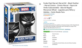 Figura Funko Pop! Marvel: Marvel NC - Black Panther - Marvel Comics - Cómics Marvel por 8€