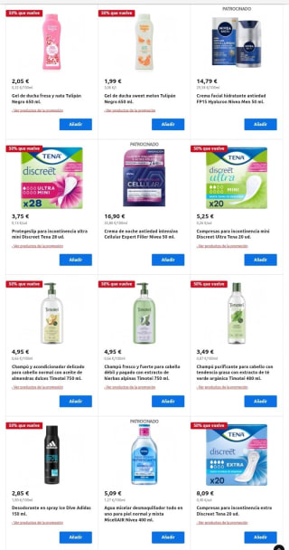 50% que Vuelve desde Carrefour.