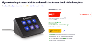Elgato Stream Deck mini voor €64,99 bij Bol.com
