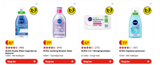 2+3 gratis op NIVEA gezichtsreiniging bij Kruidvat