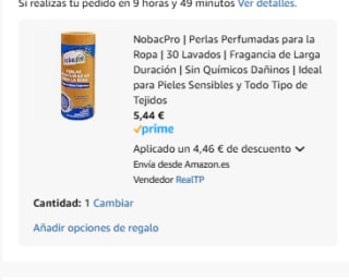 NobacPro Perlas Perfumadas para Ropa 30 Lavados Fragancia Larga Duración por 5,44€