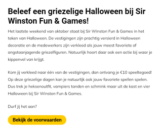 Kom naar Fun & Games voor griezelige fun en ontvang €10 speeltegoed bij Sirwinstonfungames