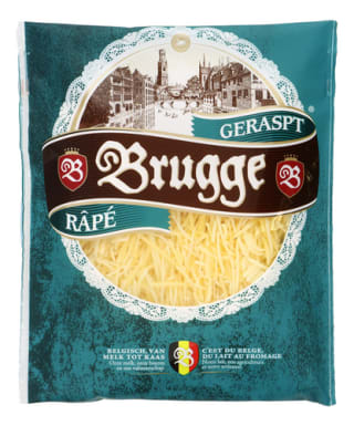 Brugge geraspte kaas 190g voor maar €0,64 per pakje