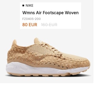 Zapatillas de Mujer Nike Air Footscape Woven por 40€