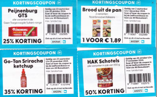 Diverse Kortingscoupons Allerhande september t/m December