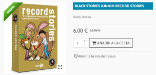 Juego de Mesa Black Stories Junior: Records Stories por 6€