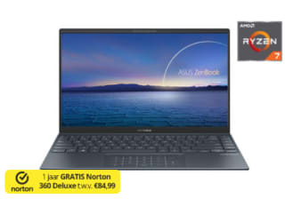 ASUS ZenBook 14 (Ryzen 5800H, 16GB/512GB, 400 nits 14" IPS) voor €799 bij Paradigit