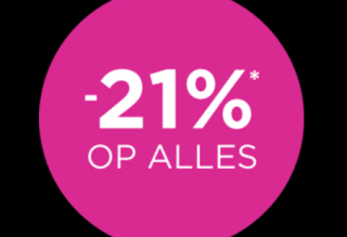 21% korting op alles bij Ici Paris XL