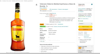 Veterano Osborne - Base de Brandy, 1L por 7.55€