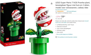 LEGO Super Mario Piranha Plant voor €39,99 bij Amazon