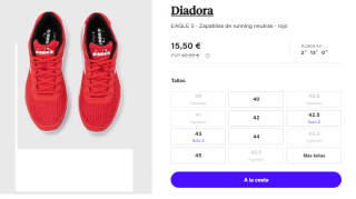 Zapatillas para Hombre Diadora EAGLE 5 por 15.5€