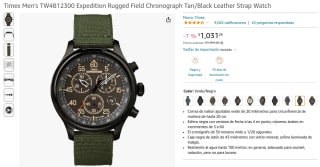 Reloj Timex Expedition TW4B12300 a $859 en Amazon