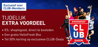 Gratis Hello Fresh box + €5 Intersport shoptegoed + tot 50% korting als Intersport Clubmember