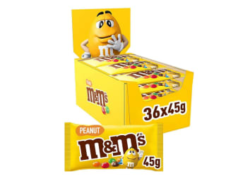 Lot de 36 sachet de Bonbons Chocolat au Lait & Cacahuètes M&m's Peanut - 36 x 45g à 24,32€
